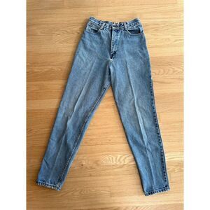 Vintage 80s Saks Fifth Avenue Light Wash Straight Leg High Waisted Jeans size 0
